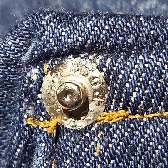 1980's Polo Barn Chore Denim Jacket - Wool Liner - Mens L - Picture 8 of 8